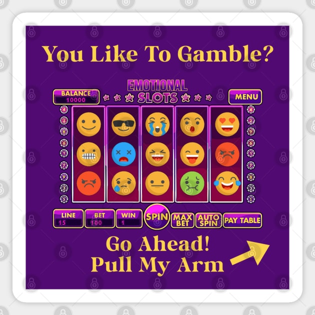 Emotional Slot Machine Sticker by INLE Designs